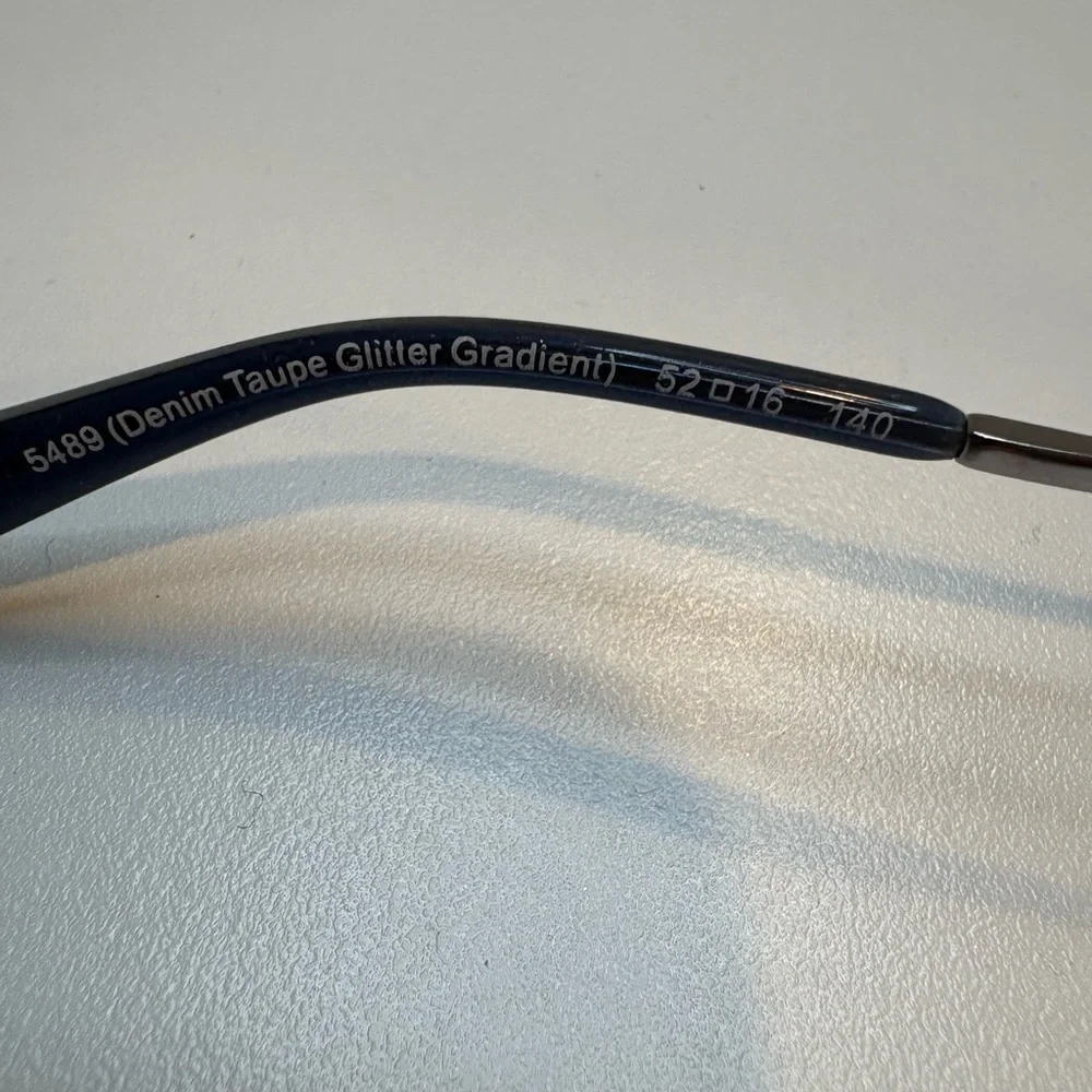 COACH EYEGLASSES 5489‎ (Denim Taupe Glitter Gradient) 52•16•140 COACH GLASSES